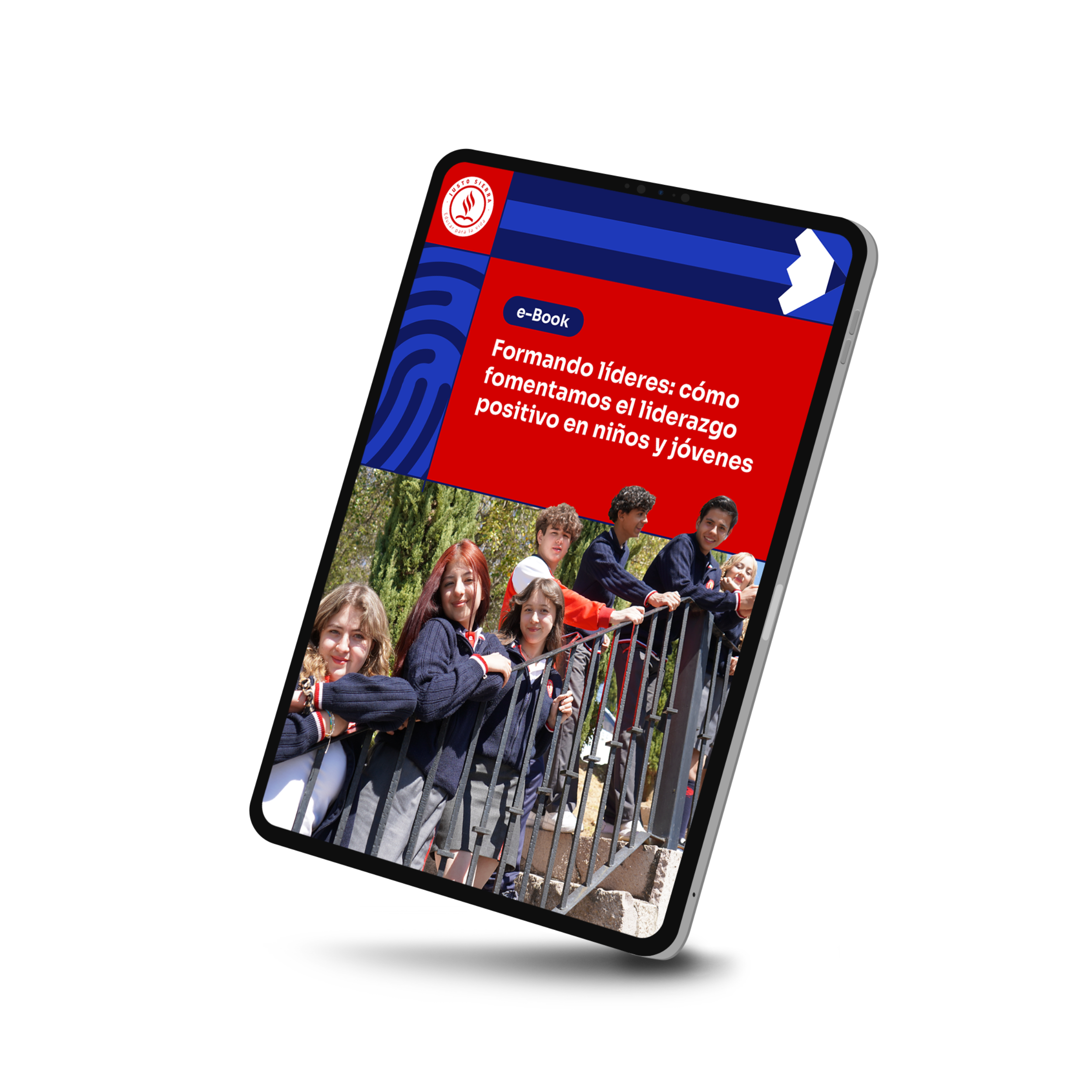 mockup tablet formando lideres 