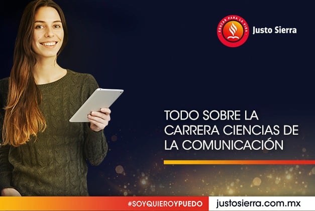 alumna con tableta investiga lo que debe saber sobre ciencias de la comunicación